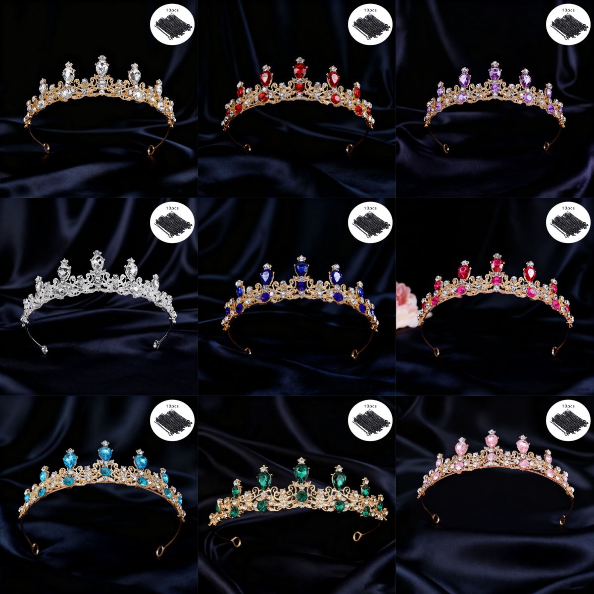 Event & Party Supply Photos - Tiara Pengantin Mahkota Ratu Berlian Imitasi