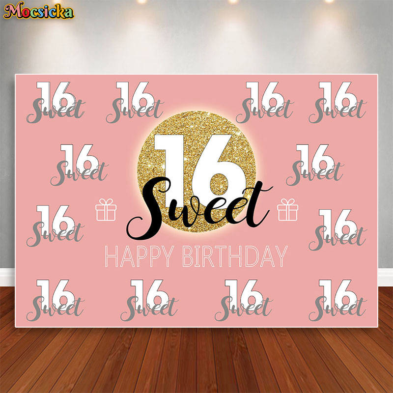 Dessert Table Backdrop - Mocsicka Dekorasi Pesta Ulang Tahun Sweet