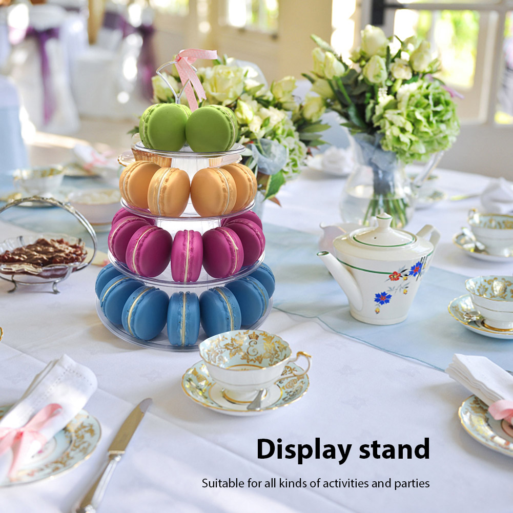 Cupcake Stand Tier - Rak Penyimpanan Kue Macaron 4/6 Tingkat,