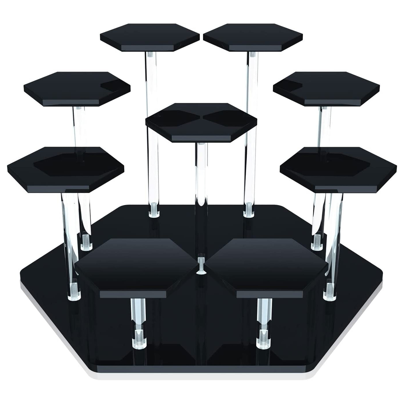 Cupcake Stand Tier - 8/9 Tingkat Tampilan Akrilik Berdiri untuk