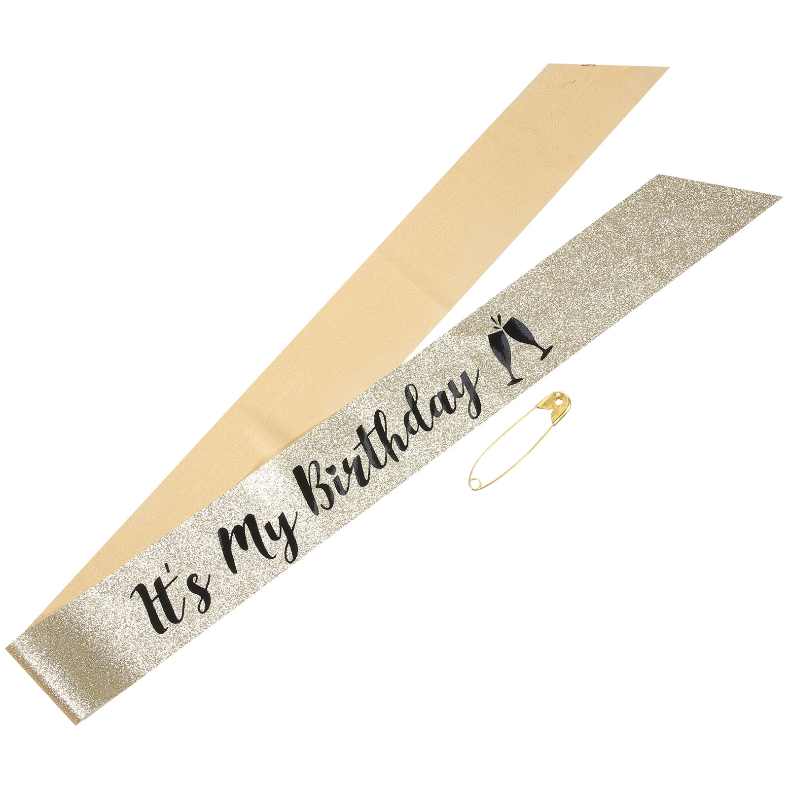 Birthday Sash Glitter - 1Pcs Selempang Ulang Tahun Berkilau untuk