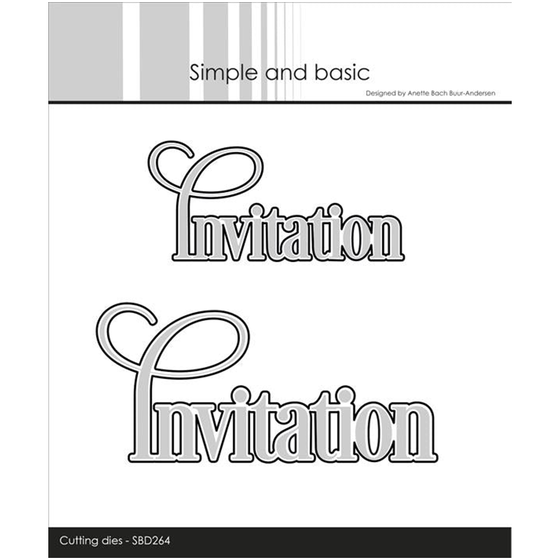 Papercraft Supply Invitation - Undangan kata Metal Cutting Dies untuk
