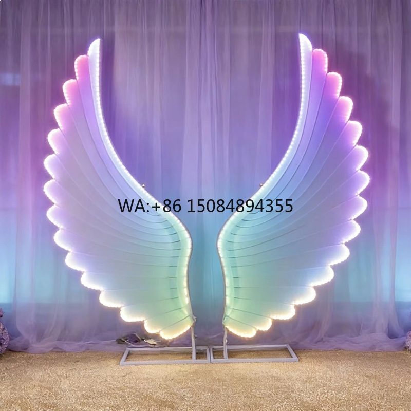 Event & Party Supply Photos - Sayap Malaikat Bercahaya Lampu LED Warna