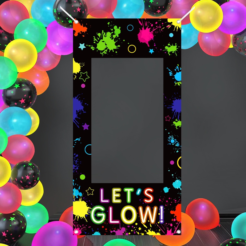 Let'S Party Event Supply - Bingkai Foto Neon Let's Glow, Bingkai