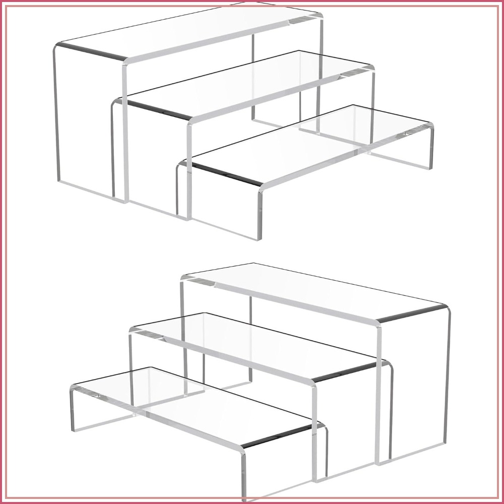 Cupcake Stand Tier - 6 Buah Penyangga Pajangan Cupcake Transparan,