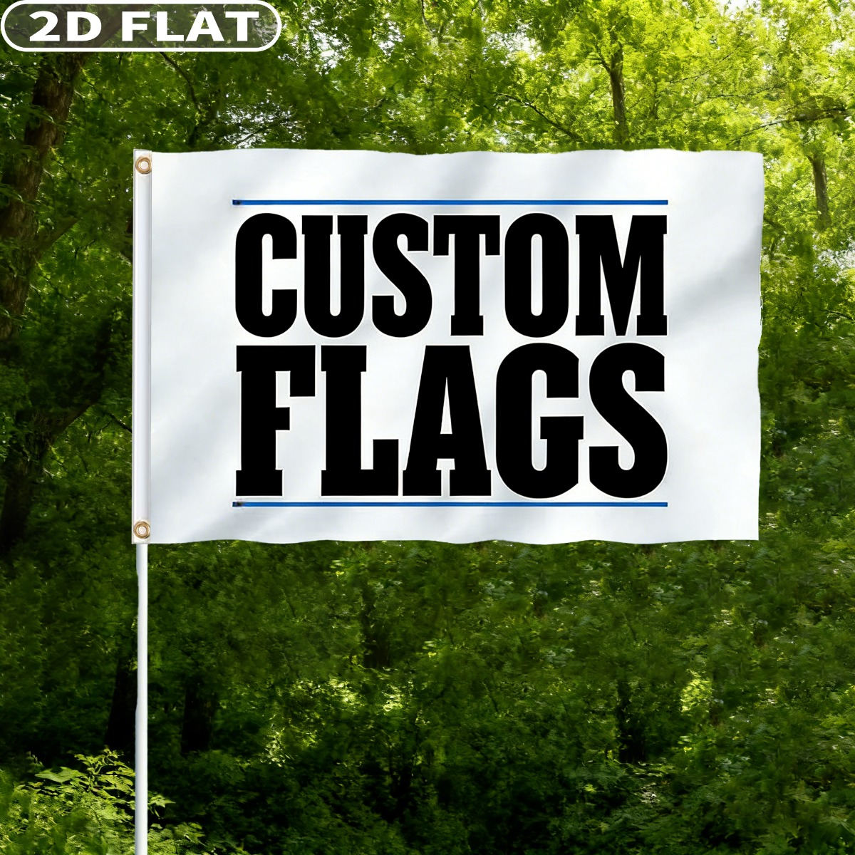 Event & Party Supply Photos - 1 Buah Bendera Kustom dengan Gambar/Logo/Teks,