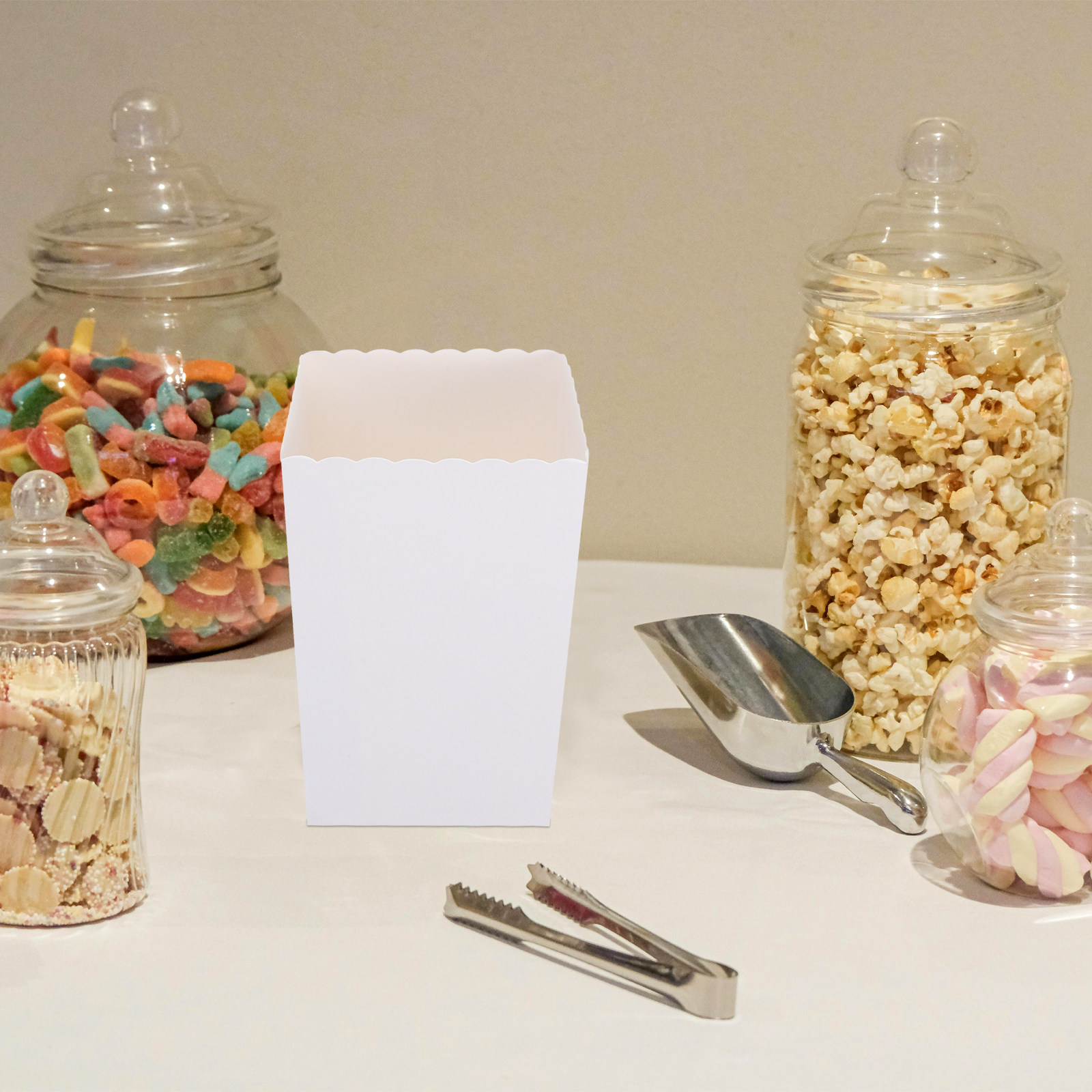 50Pcs Kotak Popcorn Sekali Pak - Event Party Box ulasan dan harga