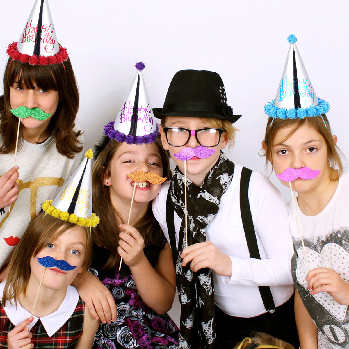 5 Buah Topi Ulang Tahun Kertas - Party Hat Cone ulasan dan harga