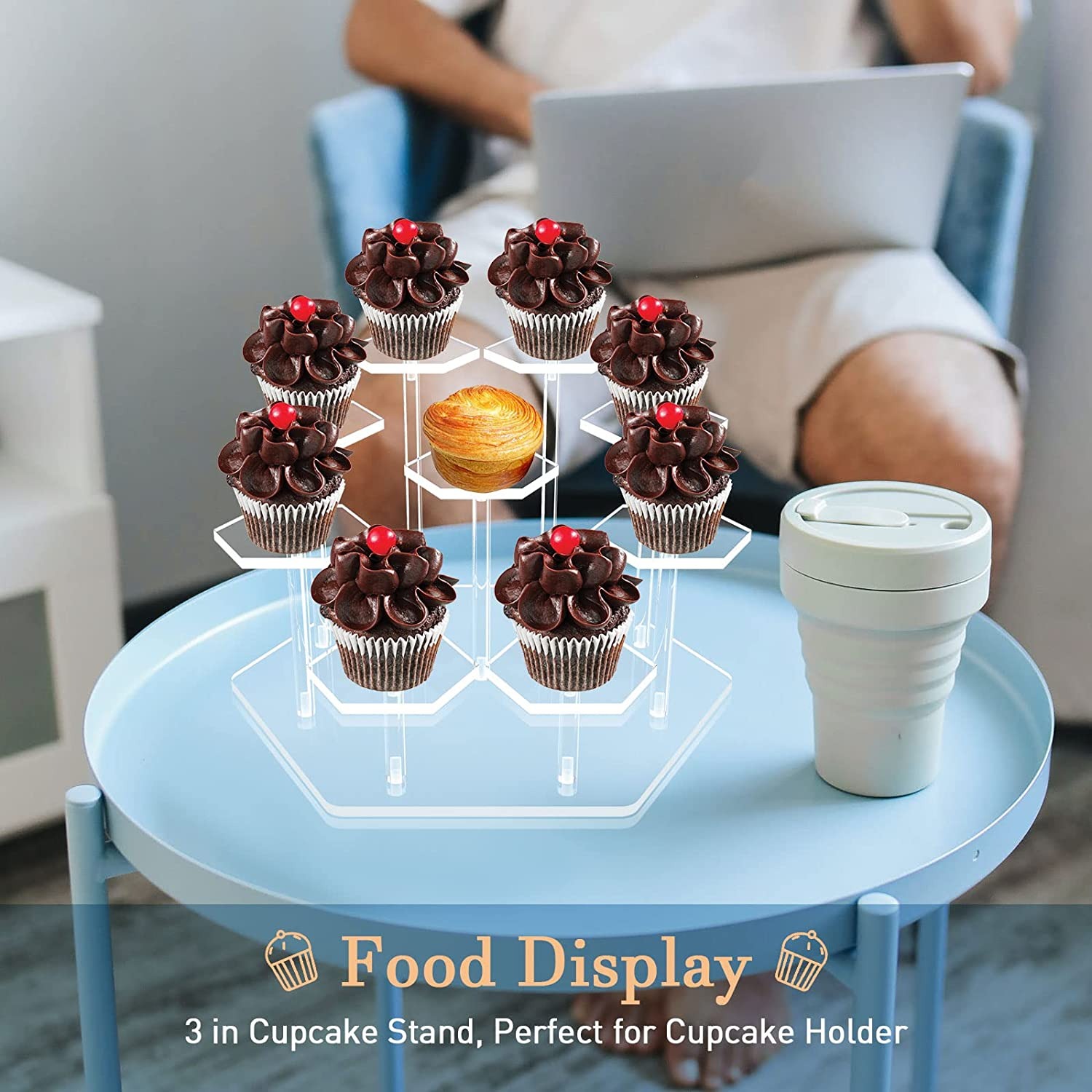 8/9 Tingkat Tampilan Akrilik B - Cupcake Stand Tier ulasan dan harga