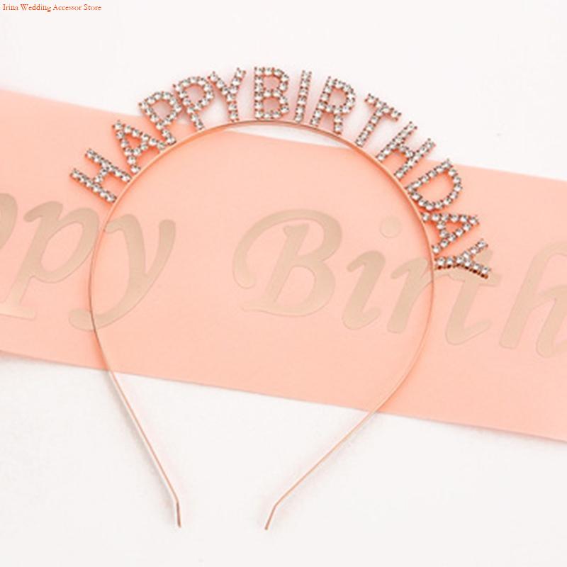 G92D 4 Buah Dekorasi Pesta Ula - Birthday Sash Glitter ulasan dan harga