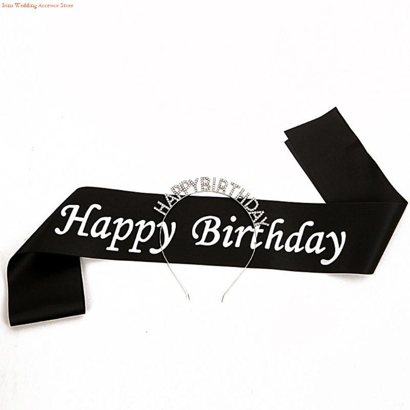 G92D 4 Buah Dekorasi Pesta Ula - Birthday Sash Glitter ulasan dan harga