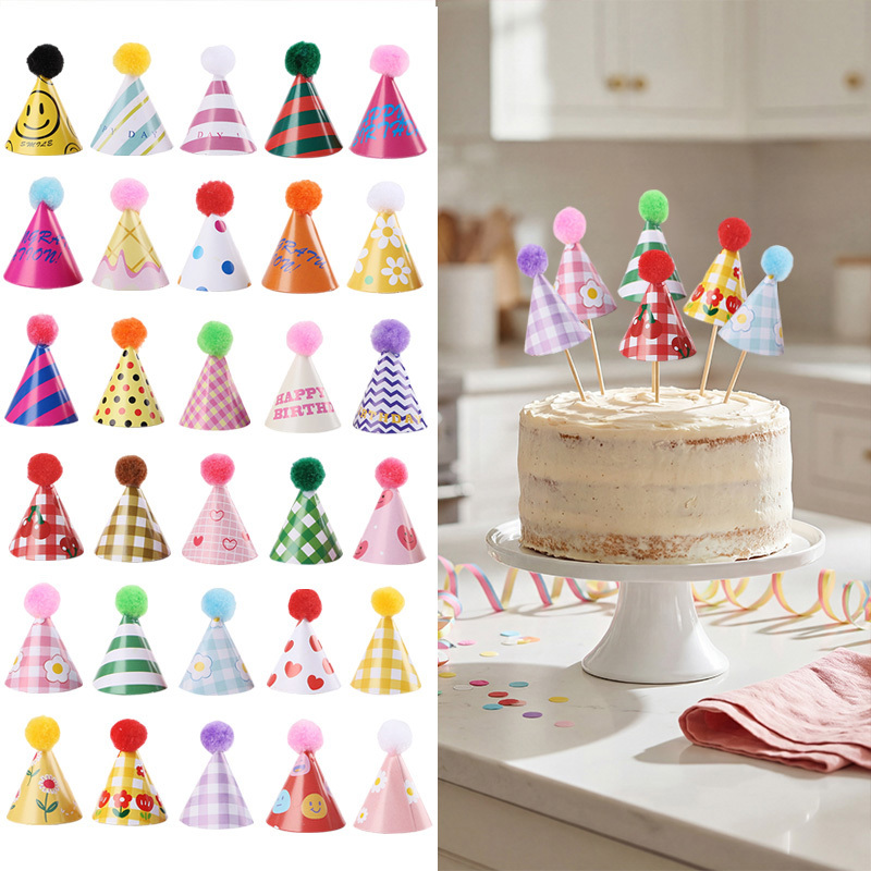 15/30 Buah Topi Pesta Mini Hia - Party Hat Cone ulasan dan harga
