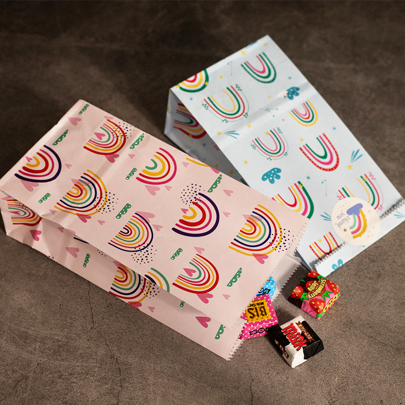 Tas kertas kecil pelangi dicet - Event Party Box ulasan dan harga