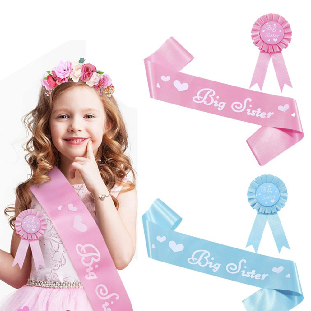 Pita Satin Glitter Pink Biru u - Birthday Sash Glitter ulasan dan harga