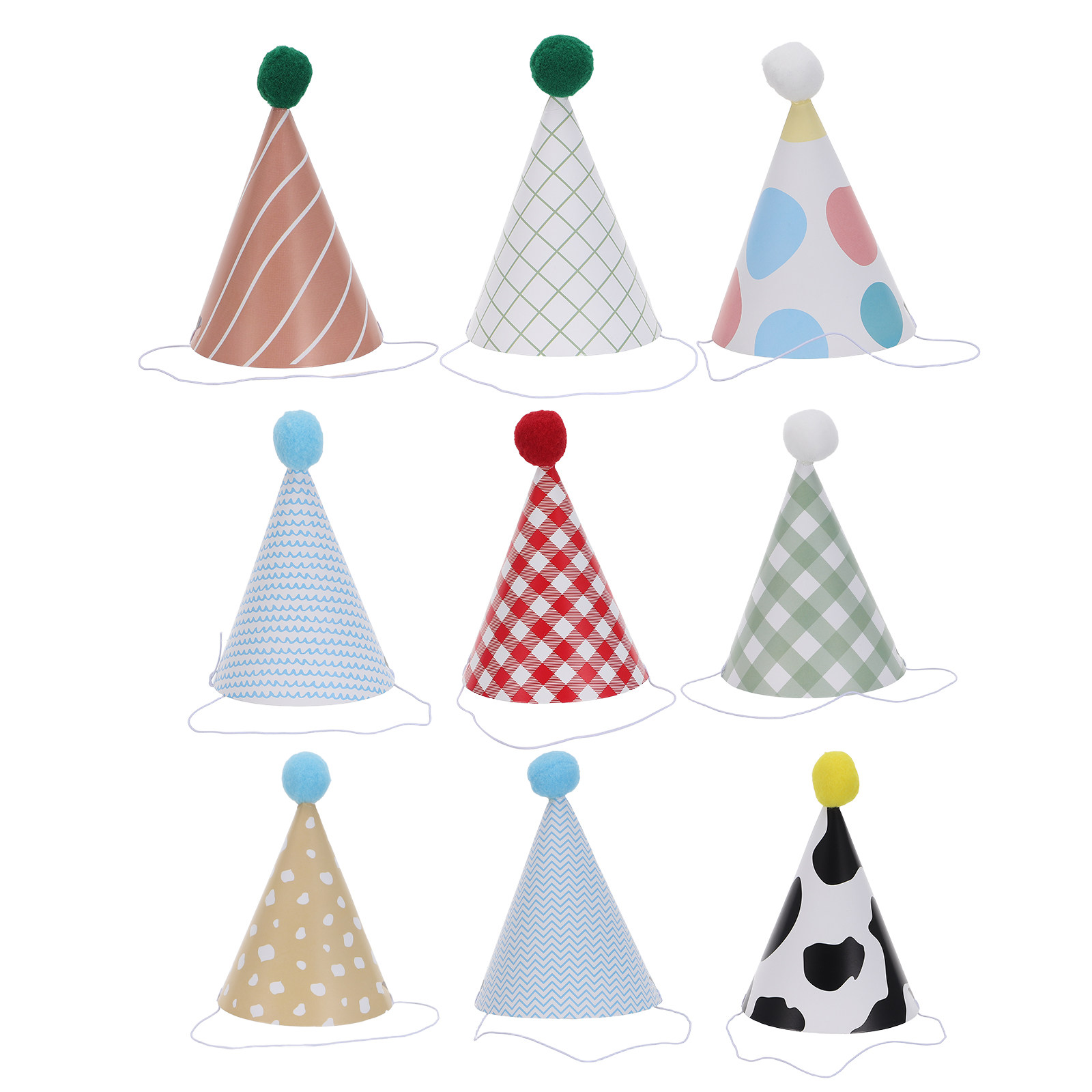 9 Buah Topi Pesta Ulang Tahun, - Party Hat Cone ulasan dan harga