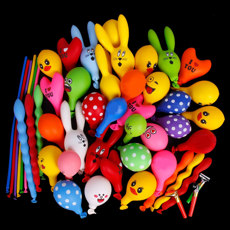 50/100 Pcs Balon Kartun Tanpa  - Balloon Pump Hand ulasan dan harga