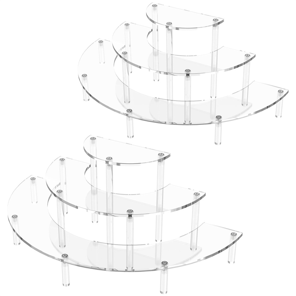 1/2 paket Rak Pajangan Akrilik - Cupcake Stand Tier ulasan dan harga