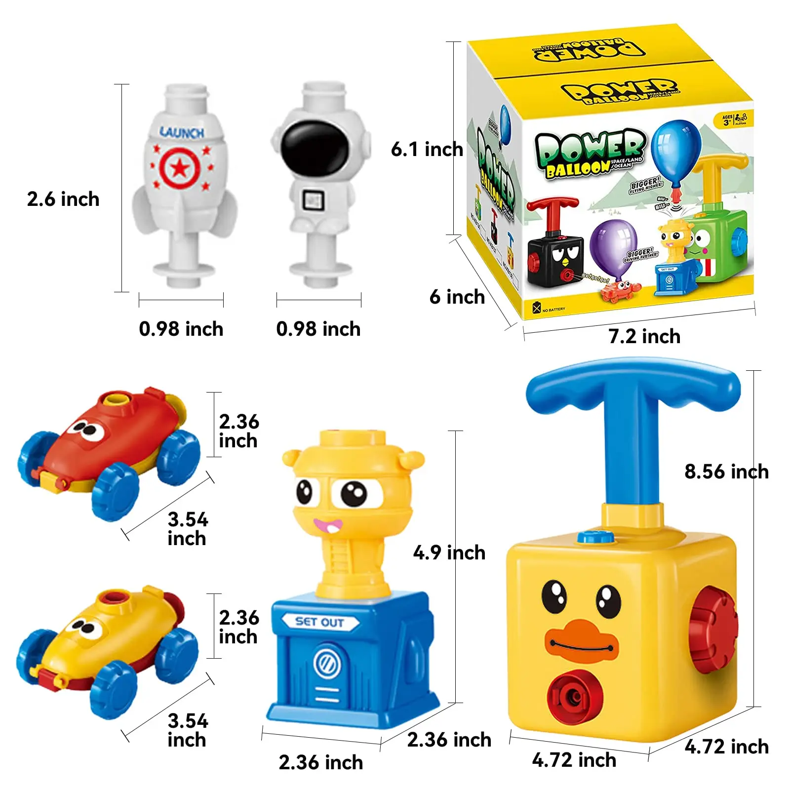 Balon mainan mobil anak dengan - Balloon Pump Hand ulasan dan harga