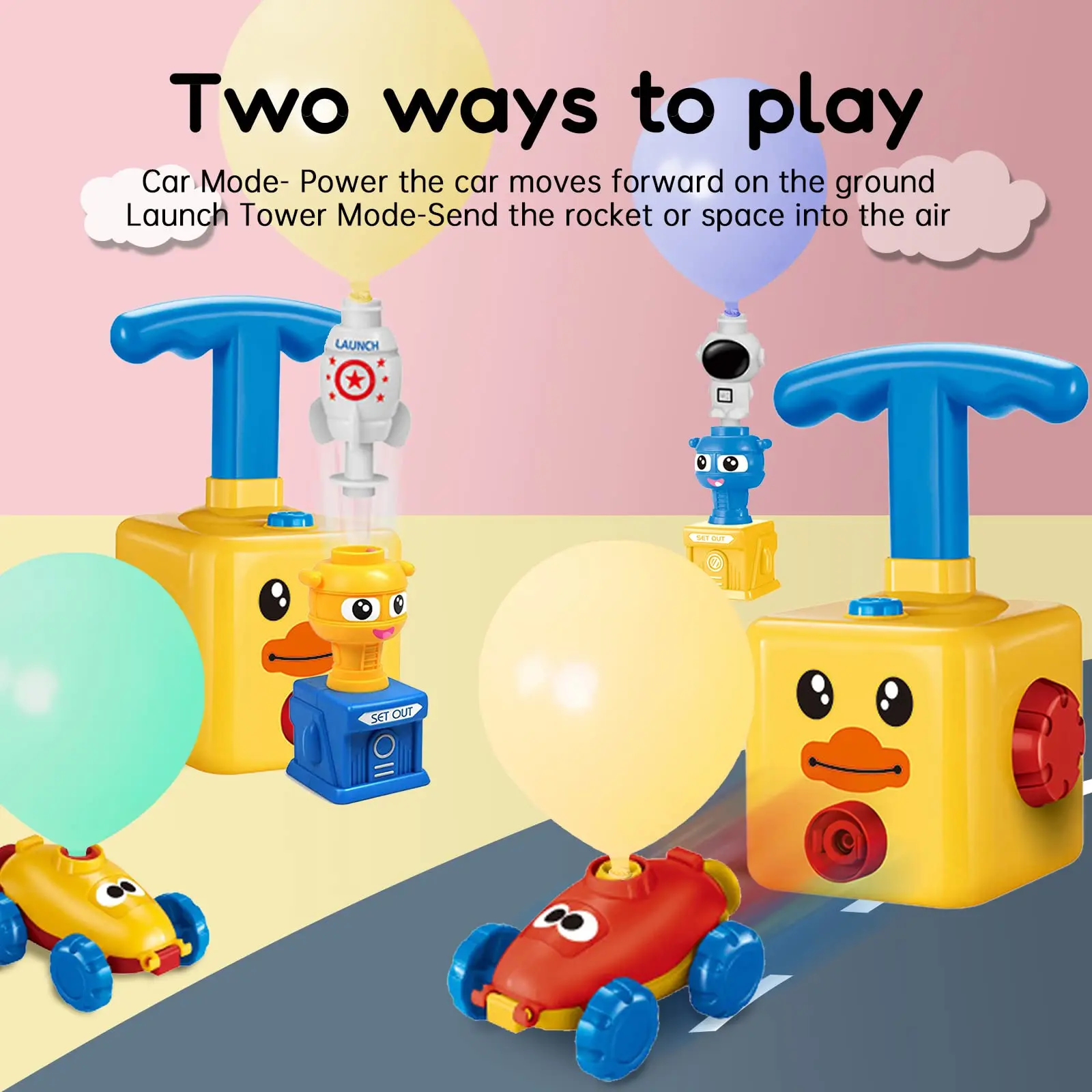 Balon mainan mobil anak dengan - Balloon Pump Hand ulasan dan harga