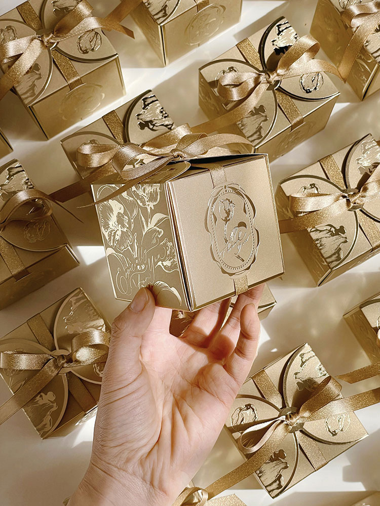 Kotak hadiah kertas persegi de - Event Party Box ulasan dan harga